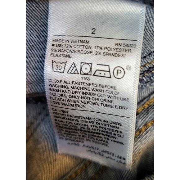 Old Navy Women Size 2 Rockstar Jegging Pull On Jeans Distressed Ripped - Picture 9 of 11